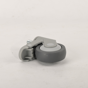 Roue pivotante en nylon gris de 125 mm, roue silencieuse en TPR de 5 pouces, roue pivotante verrouillable, roues médicales <span class=keywords><strong>pour</strong></span> équipement hospitalier - Product Image 5