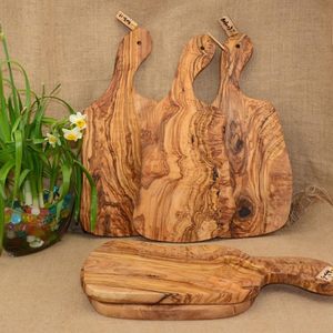 Planche à découper ronde en bois d'olivier italien de 30 cm, écologique et non toxique, pour fromage et pizza, vente en gros d'usine - Product Image 1