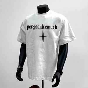 เสื้อยืดผ้าฝ้าย100% สำหรับผู้ชายเสื้อยืดโอเวอร์ไซส์พิมพ์ลายดาวเฮฟวี่เวท - Product Image 4