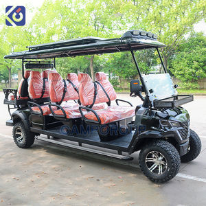 Высокопроизводительная аккумуляторная электрическая тележка для гольфа, 8-местная багги, внедорожный клубный автомобиль, роскошный экскурсионный Гольф-кар - Product Image 2