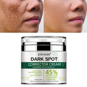 Private Label Face Peptides Black Freckle Acne Fade Dark Spot Removing Corrector Whitening Cream