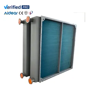 Aidear tubo de aluminio con aletas OEM bobina de condensador de intercambiador de calor personalizado para refrigeración industrial refrigerador congelador