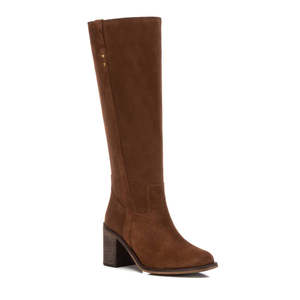 Bottines mi-hautes en cuir pour femmes Carmela, talon bloc 36 - Product Image 2