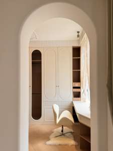 Placard en bois massif de style moderne chambre à coucher salon armoire vestiaire à bas prix Mdf porte fabricant Direct Home Furniture - Product Image 6