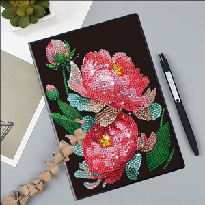 สมุดโน้ตเพชรปักลาย A5 แบบกำหนดเองได้ ของขวัญงานศิลปะ DIY สมุดปักเพชรรูปทรงพิเศษ - Product Image 5