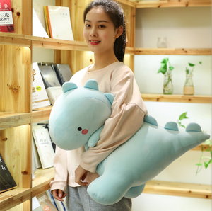 Großhandel Dino Puppe Kissen maßge schneiderte Dinosaurier Handpuppe Plüsch tier benutzer definierte Stofftier Dinosaurier Plüsch tier - Product Image 6