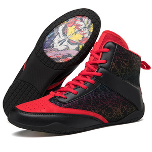 Zapatos <span class=keywords><strong>de</strong></span> <span class=keywords><strong>Boxeo</strong></span> para Hombre y <span class=keywords><strong>Mujer</strong></span>, Antideslizantes, Ligeros, Transpirables, con Soporte, Logotipo Personalizado - Product Image 2