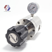 Régulateur de pression basse CV5.0 à haut débit CV5.0 pour AR N2 O2 H2 HE en acier inoxydable 316 0~250 PSI Sortie 3 ports