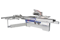 Scie à table HT400 de précision pour le travail du bois, avec fonction de chanfreinage à 45 degrés, scie à table coulissante de qualité industrielle haute puissance