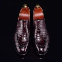 Nouveaux styles mode hommes mocassins chaussures classique pur crocodile turc chaussures hommes jolies zapators fantaisie alligator chaussures formelles hommes