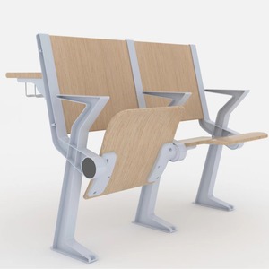 Conjunto de Mesas y Sillas Escolares de Aleación de Aluminio Desmontables para Estudiantes con Asientos Escalonados - Product Image 1
