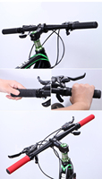 Nouveau Design housse antidérapante en Silicone couleur vélo de montagne poignée de guidon de vélo poignée en caoutchouc à verrouillage latéral simple