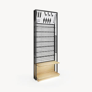 Metal y madera <span class=keywords><strong>rejilla</strong></span> multifuncional joyería tienda boutiques estantes exhibición collar pulsera anillo tocado estantes - Product Image 5