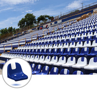 Siège de stade en plastique moulé par injection de pp-Conception arrière moyenne de seau pour la ZS-ZKBB-P d'intérieur et extérieure