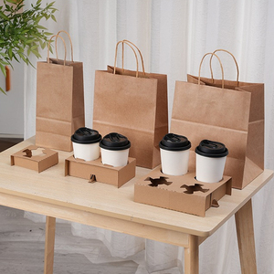 Logo imprimé personnalisé gobelet jetable en <span class=keywords><strong>carton</strong></span> ondulé pour boisson chaude avec couvercle support pour café bulle Boba thé porte-boisson froide - Product Image 6