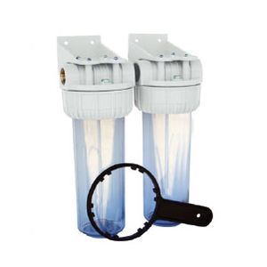 Filtro de agua de plástico dúplex 10 en 1 para uso doméstico - Product Image 1