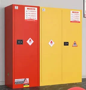 Enqi 45 galloni laboratorio di progettazione Standard industriale mobili in acciaio a prova di esplosione di sicurezza antincendio armadietto di stoccaggio di sostanze chimiche infiammabili