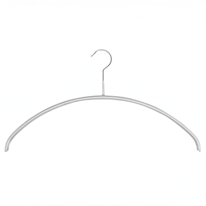 Percha Delgada de Metal Plateada de 40cm para Secar Ropa, Apta para Planchado - Product Image 2