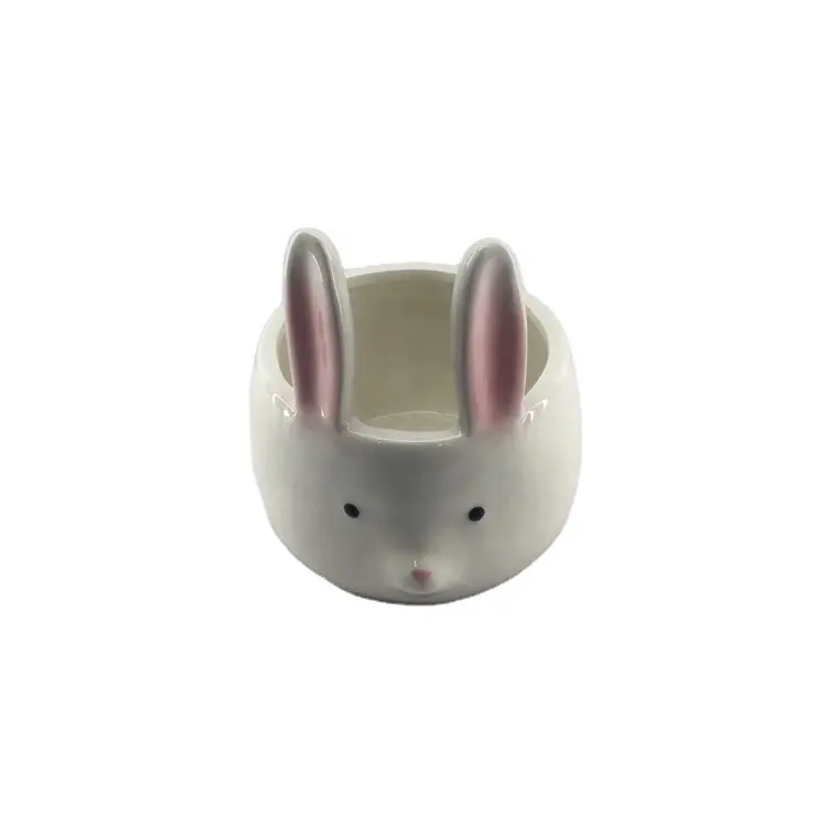 Keramik behälter Bunny Snack Bowls Frühling hochwertige Oster dekorationen Rabbit Candy Servier schalen