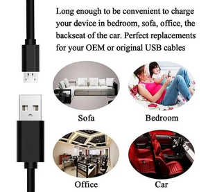 Old Style <b>USB</b> 2.0 PVC 5V 2A 50cm Short Charging <b>Cable</b> Portable Charger PVC <b>Cable</b> 1m Micro-<b>USB</b> for <b>Power</b> Bank - Product Image 6
