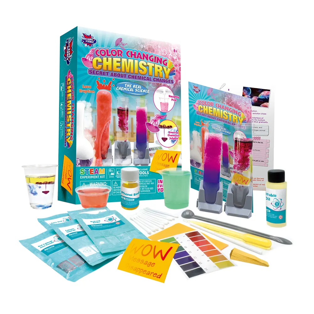 Новое поступление, популярный и научно-популярный подарок, обучающие игрушки для детей, играющие в Меняющие цвет химические игрушки