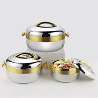 Lot de casseroles isothermes de luxe pour la conservation de la chaleur, 1L+2L+3.5L, en ABS et acier inoxydable