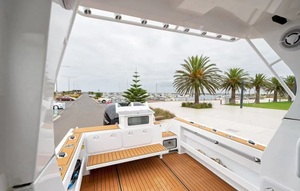 Bateau <span class=keywords><strong>de</strong></span> croisière à moteur en aluminium <span class=keywords><strong>de</strong></span> qualité marine CCS, 25 pieds (7,5 m), avec toit extensible et <span class=keywords><strong>remorque</strong></span> fournie - Product Image 5