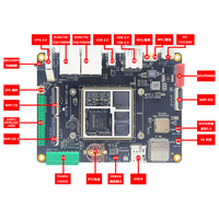 Rongpin RP-RV1126B Rockchip RV1126B Papan Pengembangan Prosesor A53 Daya Komputasi 3T NPU Ketebalan 1.2mm Finishing Permukaan OSP