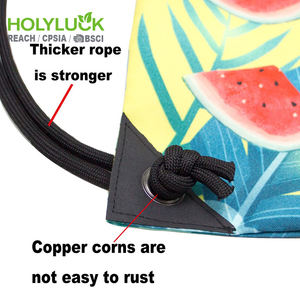 Sacs <span class=keywords><strong>à</strong></span> <span class=keywords><strong>dos</strong></span> <span class=keywords><strong>à</strong></span> cordon Holyluck en polyester 210D 300D personnalisables pour livres, football, impression sportive et gym - Product Image 3