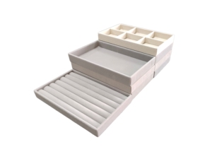 Plateau d'Organisation Luxe en Velours pour Bijoux, Support de Présentation de Luxe Très Vendu, Plateaux pour Colliers, Boîtes à Bijoux et Emballages Imprimés - Product Image 5