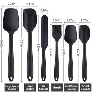 Custom 6Pcs Food Grade Heat-Resistant <b>Silicone</b> Set Utensils Baking Accessories and Tools - Product Image 3