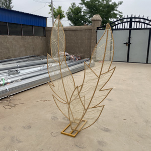 Trang trí đám cưới duy nhất giả mạo màn hình nền sắt với ren lông cho kỳ nghỉ bên và trang trí đám cưới - Product Image 3