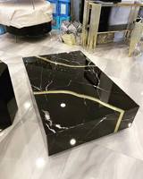 Table basse miroir de luxe, meuble de salon, dernière conception 2022