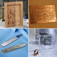 Mini routeur CNC pour le bois 3020 Plus, machine de gravure laser de bureau 500W avec broche 40W pour la fabrication de panneaux, cartes d'invitation et usage domestique/professionnel