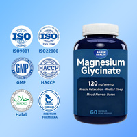 Compléments alimentaires 3-en-1 au glycinate de magnésium OEM/ODM, capsules et comprimés de glycinate de magnésium 400 mg 500 mg