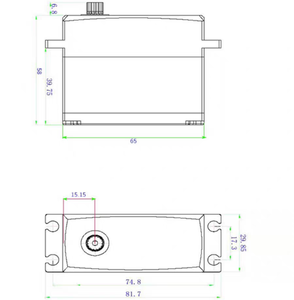 Yipinservo 8.4V 130kg.cm Motor sin Escobillas, Servo de Gran Torque de Molde Privado, Alta Velocidad, Accesorios para Coches y Barcos RC a Escala 1/5 - Product Image 6