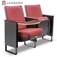 Siège de théâtre commercial LEADCOM LS-20601 avec tablette d'écriture pour salle de conférence universitaire – Projet clé en main