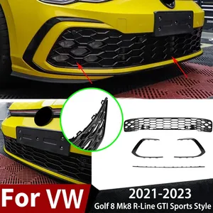 Para Golf 8 Mk8 R-Line Estilo Deportivo 2021-2023, Decoración de Parrilla Delantera, Versión con Faros Antiniebla, Accesorios para Kit de Carrocería - Product Image 1