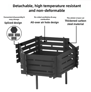 Removable Foldable <b>Camping</b> <b>Fire</b> <b>Pit</b> Steel Outdoor Bonfire Campfire <b>Fire</b> <b>Pit</b> for Picnic <b>Camping</b> - Product Image 4