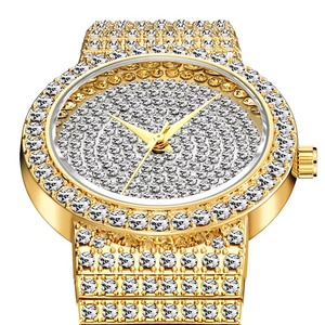 Wholesale <b>diamond</b> Timing Business Alloy Gold Large Dial Ultra-thin Japanese Quartz Movement Luxury Quartz <b>Watch</b> Women - Product Image 6