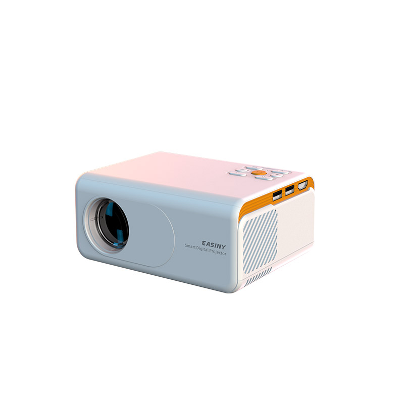 2022 new arrival E1 mirror wireless slim led high resolution multilingual home theater cinema education beamer projector