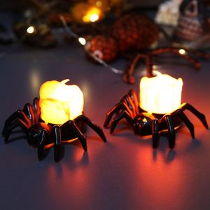 Halloween Pumpkin Lamp Atmosphere Decoration Props <b>LED</b> Electronic Candle <b>Light</b> Glow Spider Night <b>Light</b> Decoration - Product Image 2