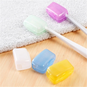 Travel Toothbrush Head Protective Cover Plastic Disposable Colorful For Hygiene On The Go - Product Image 1