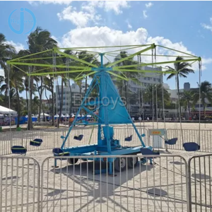 2025 nuevo diseño Parque de Atracciones paseos Flying Merry Go Round niños columpio Musical para niños y adultos - Product Image 3