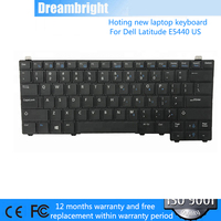 Clavier de remplacement rétroéclairé avec pointeur pour ordinateur portable Dell Latitude E5450 E5470 E7450 E7470, disposition US, noir