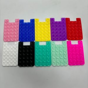 The New Listing Universal and Convenient Mobile Phone Suction Cup Silicone Card Holder in Pure Colors - Product Image 3