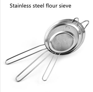 Gadgets de cuisine seau en fil d'acier inoxydable 304 passoire à mailles fines pour farine et jus tamis à farine à main en acier inoxydable - Product Image 5