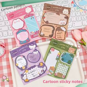 Kawaii Self-Adhesive Sticky Notes <b>Memo</b> <b>Pad</b> for Office or School Use for Gifts Promotions 100*130mm 3pad*20sheets - Product Image 4