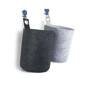 Caja de Almacenamiento de Fieltro de Poliéster Multifuncional, Portátil y Sostenible, Estilo Americano, Personalizada, con Tapa Redonda, Organizadores de Cajones, Bandejas, Cestas - Product Image 2