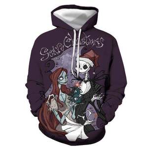 Nouveau sweat-shirt imprimé en 3D pour homme, terreur de Noël, cardigan à capuche surdimensionné, cosplay, marchandise de film - Product Image 4